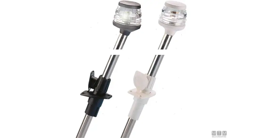 FANALE DI VIA 360 BIANCO SU ASTA TELESCOPICA BIANCO H60CM A Buon Prezzo