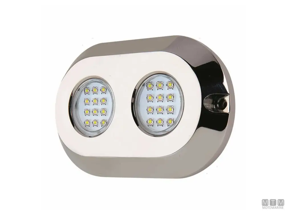FARO SUBACQUEO LED BIANCO ACCIAIO INOX 128X80MM Prezzo Ridotto