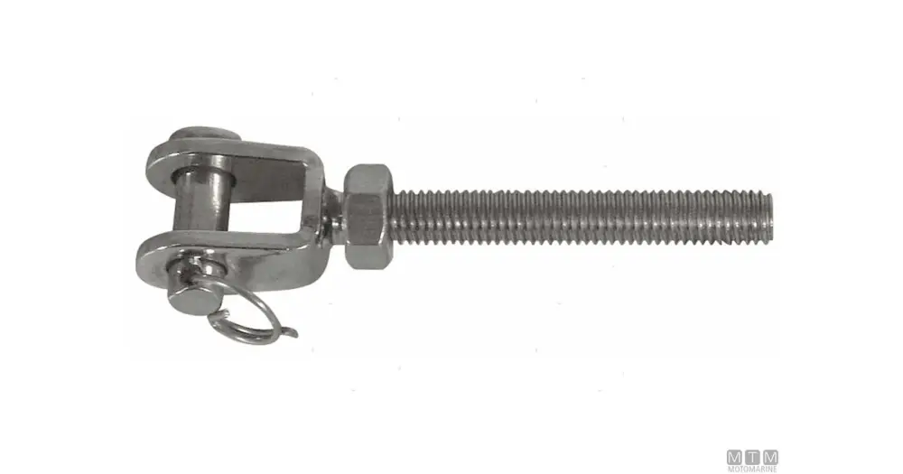 Di Tendenza TERMINALE FORCELLA FISSA SINISTRA M5 ACCIAIO INOX 316