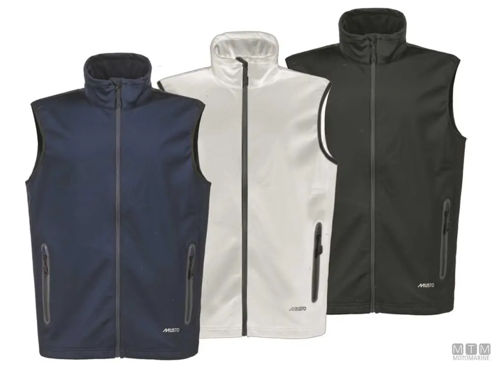Sconto *GILET MUSTO ESSENTIAL SOFTSHELL 597 BLU NAVY L