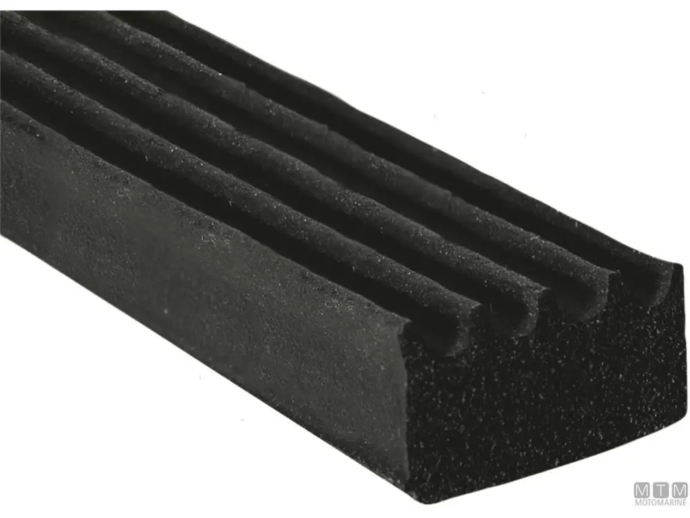 GUARNIZIONE TRIM-LOK RIBBED RUBBER NERO 12MM ADESIVO HT 15M Offerta