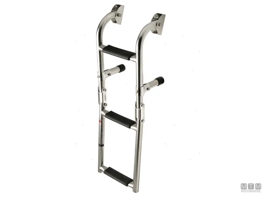 SCALETTA PIEGHEVOLE MINI A 3 GRADINI ACCIAIO INOX 316 Prezzo Conveniente