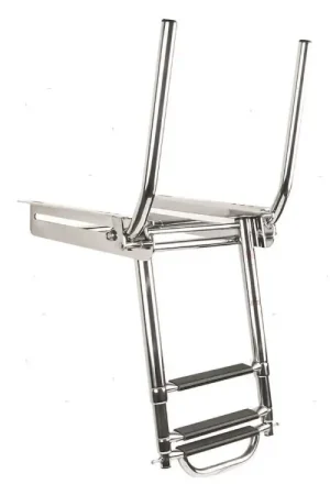 Vendita Finale SCALETTA ESTRAIBILE A 3 GRADINI CON PASSAMANO ABBATTIBILE INOX 316