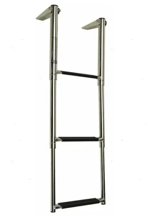 SCALETTA TELESCOPICA A 4 GRADINI PER PLANCE ACCIAIO INOX 316 Professionale