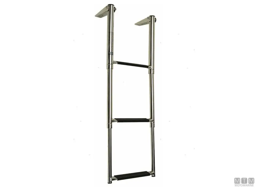 SCALETTA TELESCOPICA A 4 GRADINI PER PLANCE ACCIAIO INOX 316 Professionale