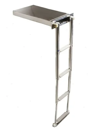 SCALETTA ESTRAIBILE IN BOX A 4 GRADINI ACCIAIO INOX 316 Economico