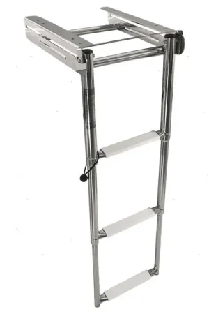 Nuova Collezione SCALETTA ESTRAIBILE A 3 GRADINI ACCIAIO INOX 316