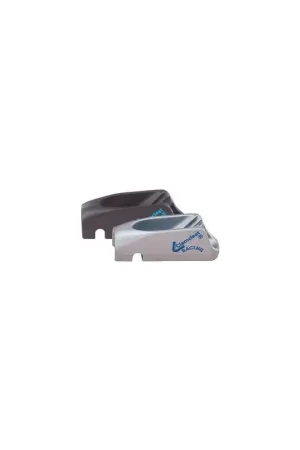 Offerta Speciale Verticale Chiuso Corto Mini ClamCleat con Arricavo in Alluminio per Cima 3-6mm - Colore Argento per Vela e Nautica