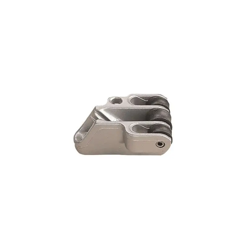 Ultimissimo Modello Rinvio tre pulegge ClamCleat in alluminio argento per cima 3-6mm - Accessorio nautico di alta qualità