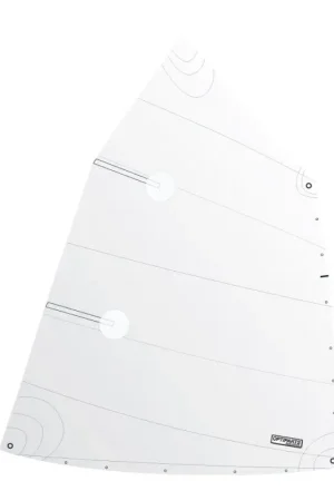Super Prezzo Vela Scuola Standard per Optimist - Optiparts, Vela da Allenamento in Dacron di Alta Qualità con Stecche Incluse e Sacca Porta Vela