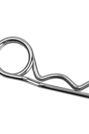 Occasione Spina elastica in acciaio inox Optiparts per ruote grandi carrello - Misure 78mm x 26mm, Spessore filo 3,5mm