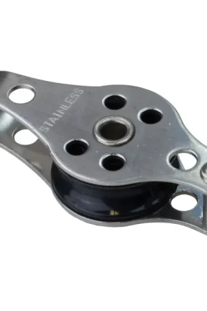 Affare Bozzello con arricavo per picco scuola Ø22mm Optiparts - Robusto e leggero con puleggia in nylon e parti in acciaio inox per albero di scuola