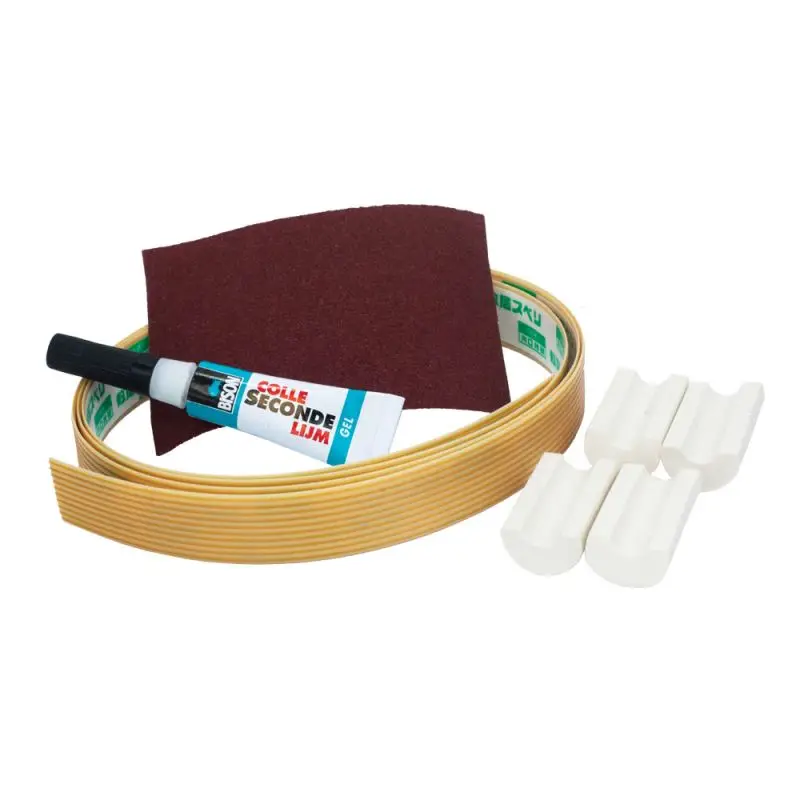Kit Protezione Deriva Optiparts: Include 4 inserti in gomma, tubetto di colla, nastro adesivo e 4 strisce adesive in Teflon 300x18mm, spessore 1mm Prezzo Scontato