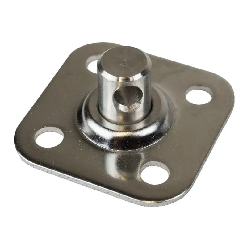 Base girevole Optiparts in acciaio 316 con 4 fori Ø5mm per Vela e Nautica Pagamento Sicuro