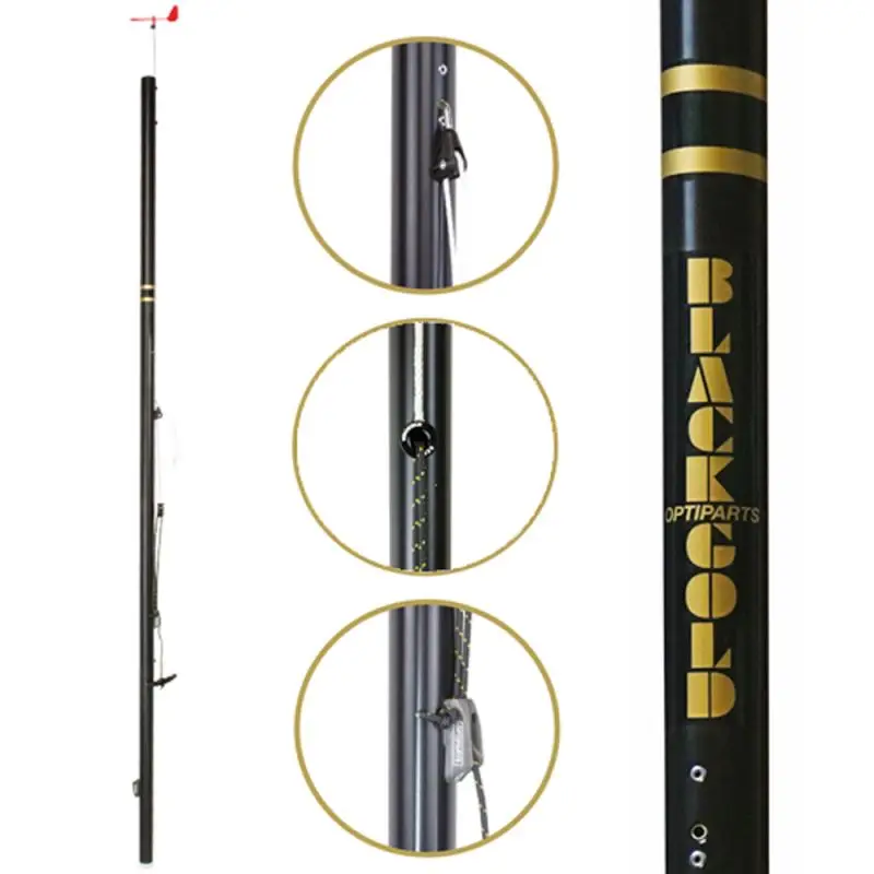 Albero BLACKGOLD Power per Optimist con Rigging Pack - Optiparts - Prestigioso in Alluminio 7075 Anodizzato, per velisti oltre 45 kg Spedito Oggi