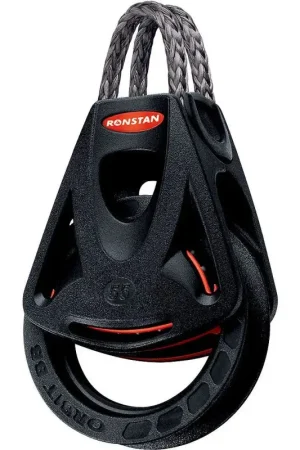 Più Venduto Ronstan Serie 55 BB Orbit Block™ - Bozzello Singolo per Barche a Vela, Diametro Puleggia 55mm, Carico Massimo 500kg, Peso 68g, Innovativo e Leggero per Regate di Alta Performance