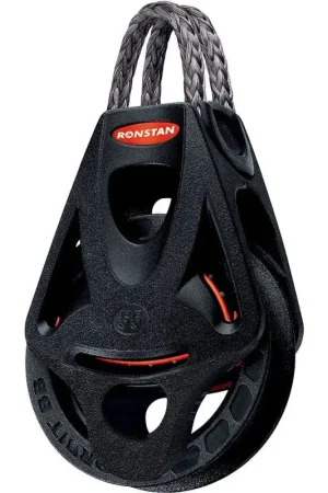 Miglior Prezzo Bozzello Singolo con Arricavo Ronstan Serie 55 BB Orbit Block™, 55mm, Carico Max 500kg, Peso 75g - Innovativo e Leggero per Vela e Regate