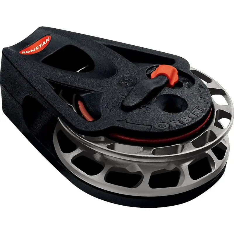 Ronstan Serie 55 RT Orbit Block™ - Guance per Bozzello Singolo Ratchet con Rotazione Oraria per Nautica e Vela Bestseller