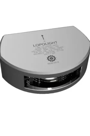 Bestseller Luce di Poppa Verticale Lopolight - Alta Luminosità con Solo 1 LED, 5,2 Watt, IP68+, Perfetta per Imbarcazioni oltre 50 metri, Struttura in Alluminio/Fibra di Carbonio, 50.000 ore di funzionamento, Certificata RINA