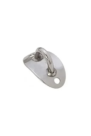 Cavallotto saldato Ø5mm su base curva orizzontale Viadana per alberi da 60mm con fori da 4mm e occhio da 14mm Occasione