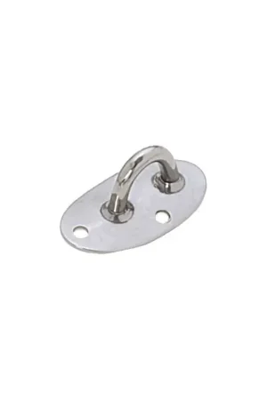 Super Prezzo Cavallotto saldato Ø5mm su base curva verticale Viadana - per alberi di Ø60mm, fori di Ø4mm e occhio di Ø14mm