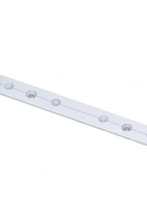 Più Venduto Rotaia 22mm in lega leggera forata e anodizzata da 2m - Marca Viadana - Ideale per la nautica e la vela