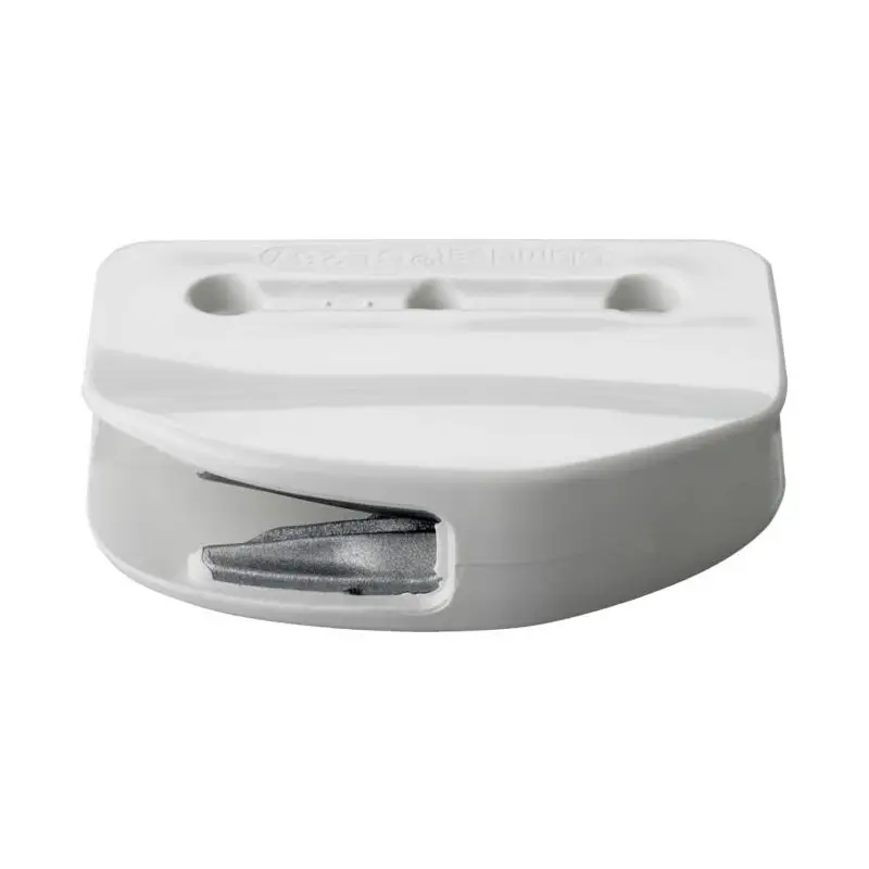 Solo Oggi Piano per meolo ClamCleat con rivetti - Sistema di chiusura per fiocco e randa in alluminio e nylon bianco, per cime da 1-4mm