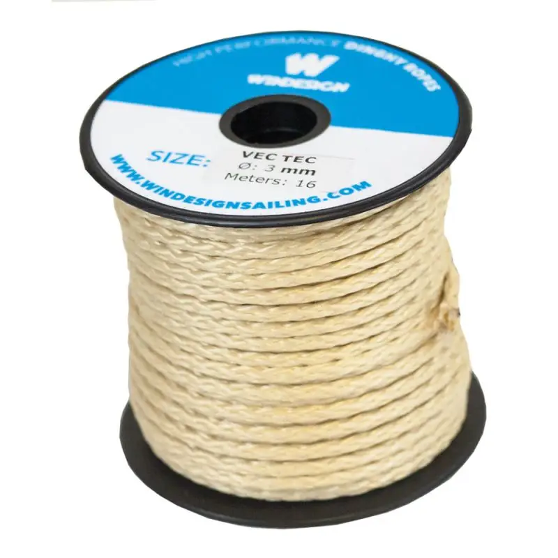 Consegna Rapida Mini rocchetta Optiparts in VECTRAN 100% scalzato Ø3mm - Lunghezza 16m, Carico di rottura 790kg
