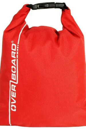 Busta idrorepellente Dry Pouch 1lt 15x11,5cm colore rosso - OverBoard, ideale per proteggere oggetti di valore in caso di maltempo, con fodera in TPU e cuciture nastrate. Di Tendenza