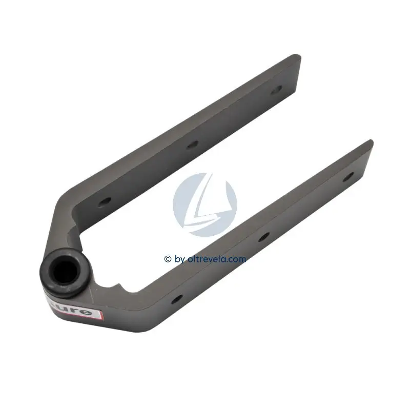 Agugliotto Femmina per Timone Tipo Lungo Seasure - Larghezza 38mm, Foro Ø8mm, Boccola in Alluminio, 3 Fori di Fissaggio, Peso 96gr Direttamente Dal Produttore