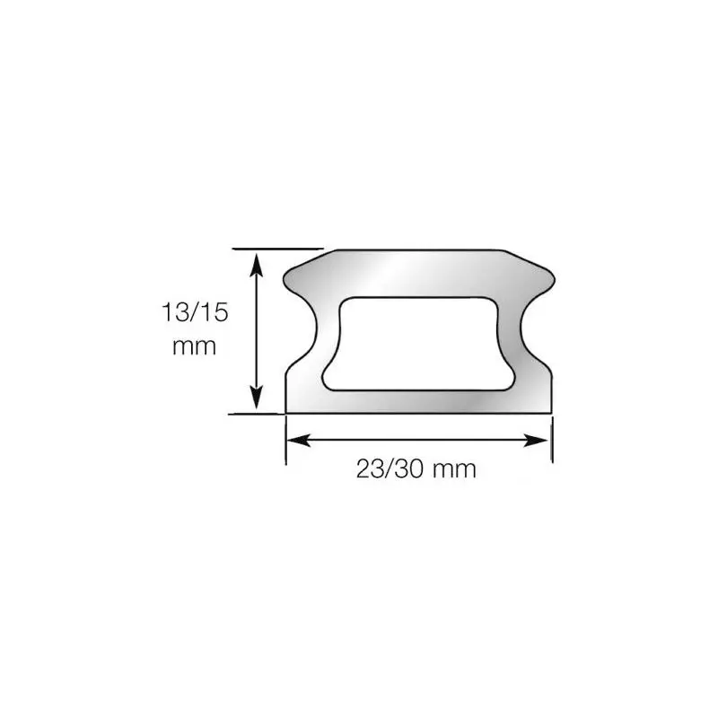 Rotaia Forata Lewmar 1526 mm per Imbarcazioni fino a 10 m - Carico Max 900 kg, Interasse 100 mm, Fissaggi Passanti e Carrelli con Perno Occasione