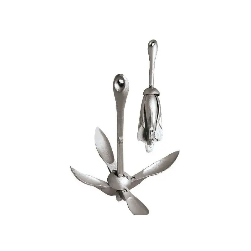 Promozione Esclusiva Ancora a Ombrello 1,5 kg in Acciaio Fuso e Zincato a Caldo con Sistema SAV Norvegese - Ideale per Tender - Marca Osculati