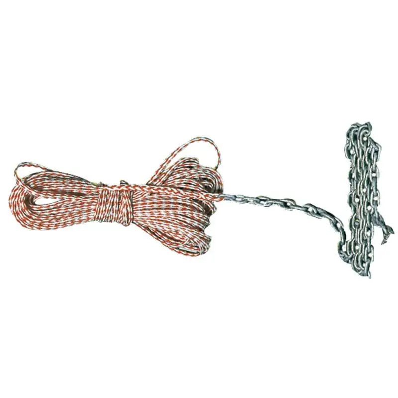 Non Perdere Cima Levilene Osculati 8 mm per Ancora con Catena Zincata da 2 m e Grillo - Arancione Regolamentare per Vela e Nautica
