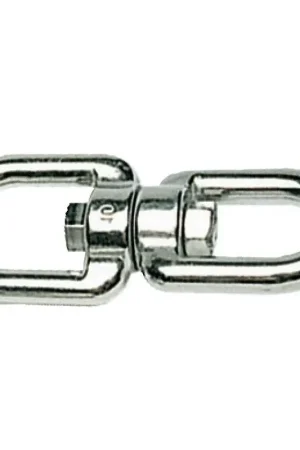 A Buon Prezzo Girella in Acciaio Inossidabile Osculati a Doppio Occhio 6 mm - Perfetta per Linee di Ormeggio