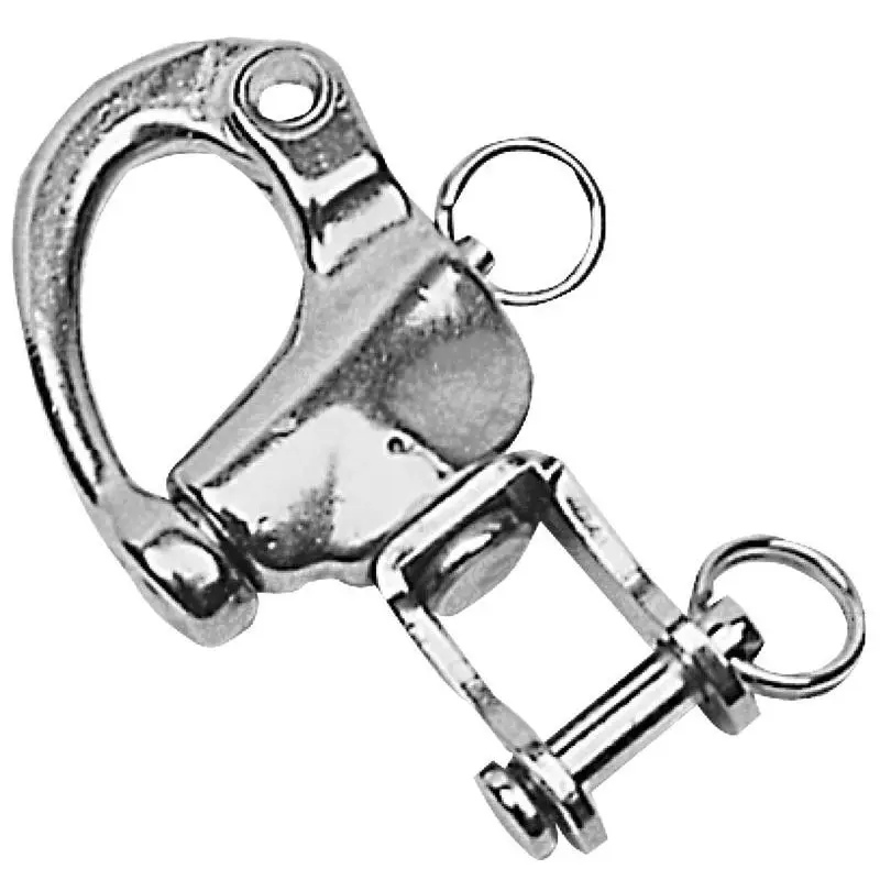 Più Venduto Moschettone in Acciaio Inox Lucidato a Specchio Osculati - mm 128 con Occhio e Grillo Girevole per Vela e Nautica