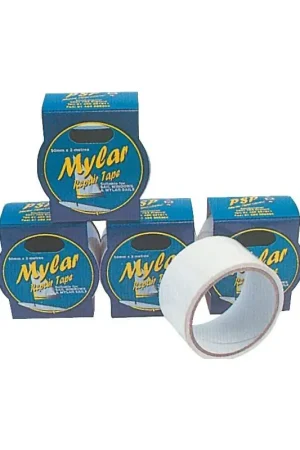 Nastro Trasparente Mylar 50 mm x 3 m - Nastro Autoadesivo per Riparazioni Immediate di Vele e Finestre Nautiche - PSP Marine Tapes Più Venduto