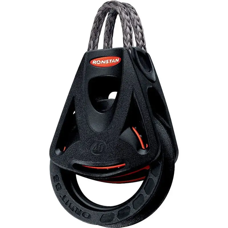 Prezzo Di Fabbrica Bozzello Singolo Ronstan Serie 40 BB Orbit Block™ - Diametro Puleggia 40mm, Carico di Lavoro 325kg, Peso 33g, Ideale per Barche Sportive e Derive