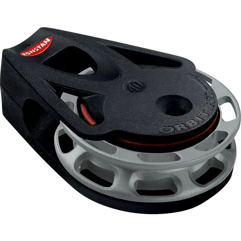 Bozzello Ratchet Automatico Ronstan Serie 40 RT Orbit Block™ - Rotazione Antioraria, Diametro Puleggia 40mm, Carico Massimo 175kg, Peso 36g per Imbarcazioni Sportive e Derive Spedizione Espresso