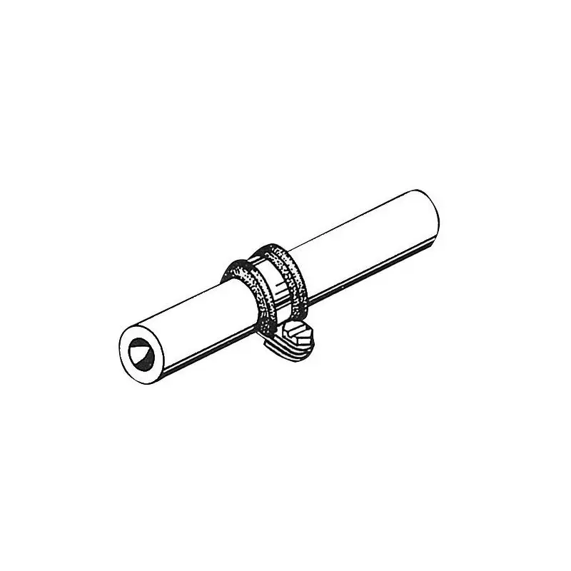 Di Tendenza Fascetta Fermatubo Gommata in Acciaio Inox mm 14 Osculati - Ideale per Nautica e Vela, Fissaggio Tubazioni e Condotti Elettrici