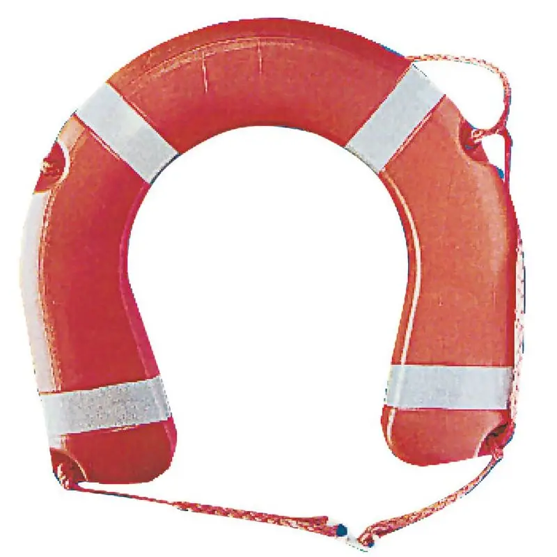 Salvagente Rigido a Ferro di Cavallo Osculati 35x60 cm in Polietilene Arancione con Riempimento in Poliuretano Espanso - Omologato per Diporto D.M. 385/99 Offerta Speciale