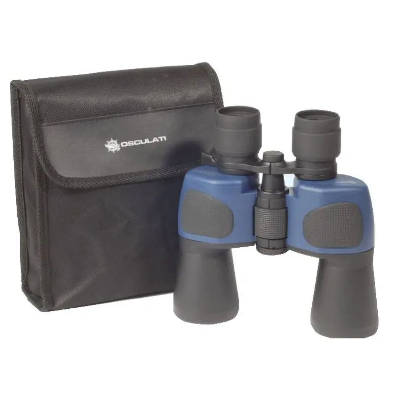 Promozione Binocolo Osculati Zoom 10x30x50 con Rivestimento in Gomma - Ingrandimento Regolabile fino a 30x con Tracolla e Custodia - Utile per l'Osservazione Marino