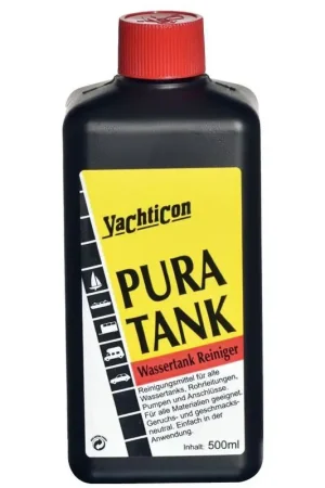 Promozione Disinfettante Pura Tank 500 ml - Lavaggio e disinfezione serbatoi acqua senza cloro, elimina batteri e odori in 10 ore - Yachticon