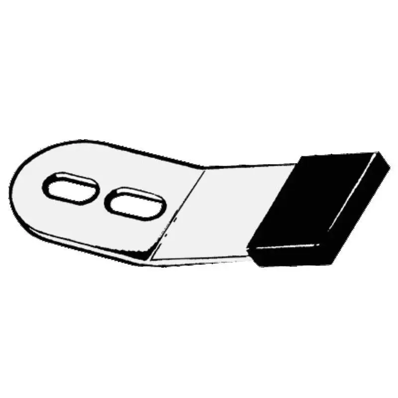 Più Venduto Linguetta fermatimone in acciaio inox Osculati con clip pesante e fori ovali - Spessore 1,6 mm per regolazione precisa