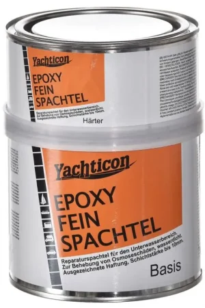 Professionale Resina Epossidica Yachticon per Riparazioni Nautiche - Soluzione Efficace per Osmosi, Scheggiature e Fori nella Vetroresina, Temperatura d'Uso 10-35°