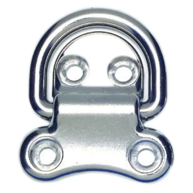 Base con anello in acciaio AISI 316 45x45 mm per nautica - Resistente alla corrosione con guarnizione antivibrazioni inclusa Professionale