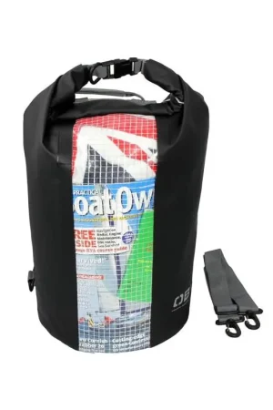 Soddisfatti O Rimborsati Sacca Stagna Dry Tube 30Lt Nero con Finestra - OverBoard, Impermeabile e Resistente per Spiaggia, Sport e Escursioni
