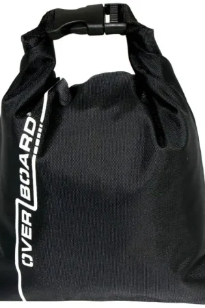 Busta idrorepellente Dry Pouch 1lt 15x11,5cm colore nero OverBoard - Protettore per oggetti di valore in condizioni di maltempo, agganciabile a cintura e zaino. Bestseller