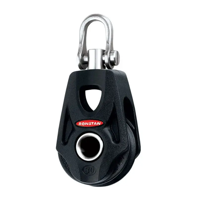 Bozzello Singolo Ronstan Series 30 Orbit Block™ con Grillo - Puleggia Autolubrificante 30mm, Carico Max 300kg, Leggero e Resistente per Imbarcazioni Fino a 5m Ordina Subito