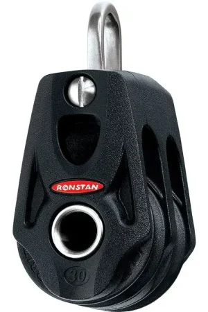 Bozzello Doppio Ronstan Series 30 BB Orbit Block™ - Diametro Puleggia 30mm, Carico Lavoro 450kg, Peso 50g, Innovativo Design con Occhiello in Dyneema SK75 per Vela e Nautica. Di Tendenza