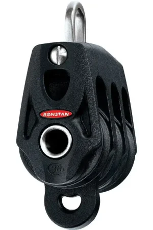 Bozzello Triplo con Arricavo Ronstan Series 30 BB Orbit Block™ - 30mm, 550kg di Carico, Ultra Leggero e Resistente per Derive e Barche Sportive Quantità Limitata